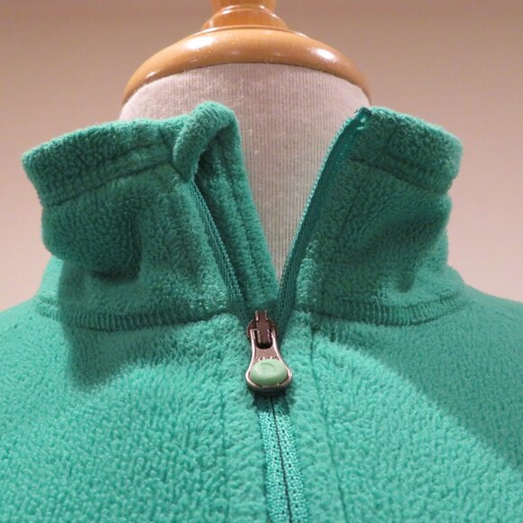 Women Medium Green Quarter-zip Pullover The North Face Jade Fleece Top Warm Cozy - Picture 2 of 12